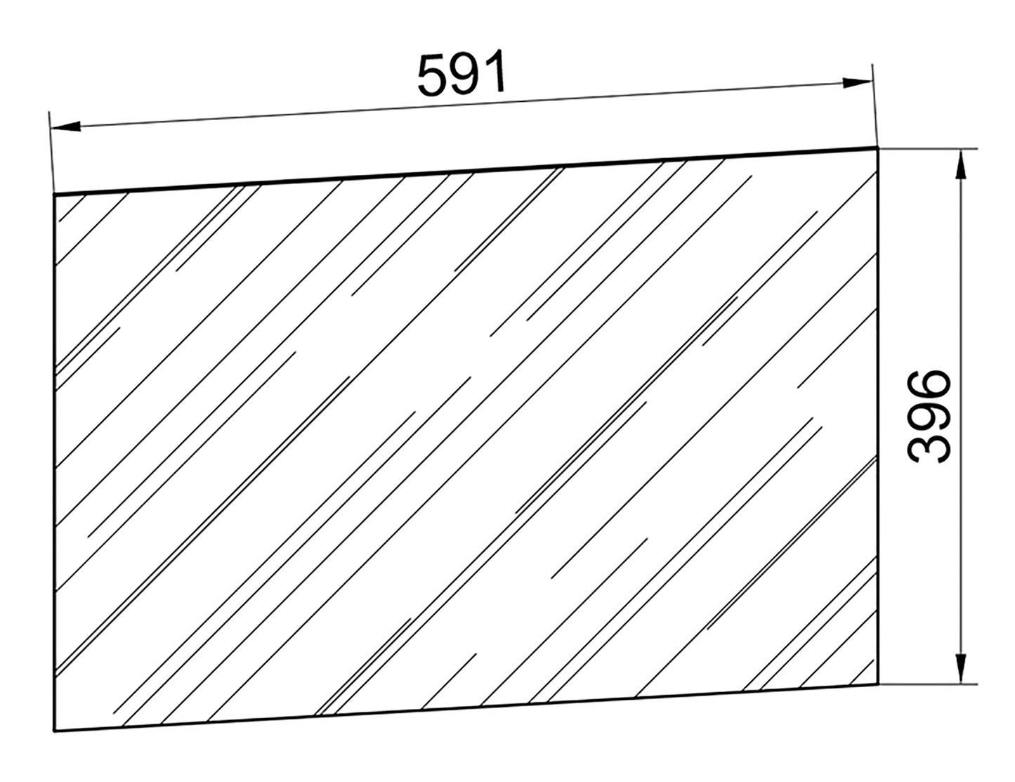 Fürdőszoba Tükör - 60x40 - LED világítás