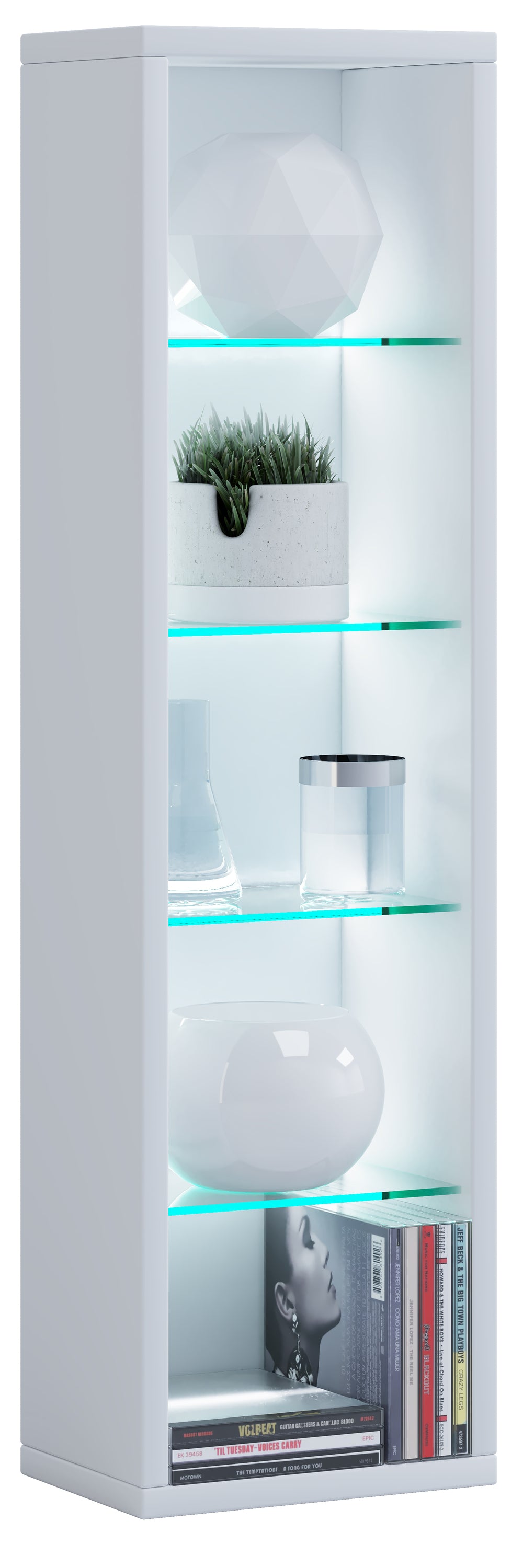 Modern fali polc - vitrines tároló