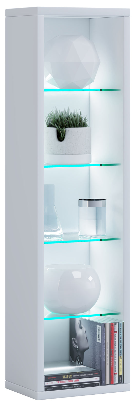 Modern fali polc - vitrines tároló